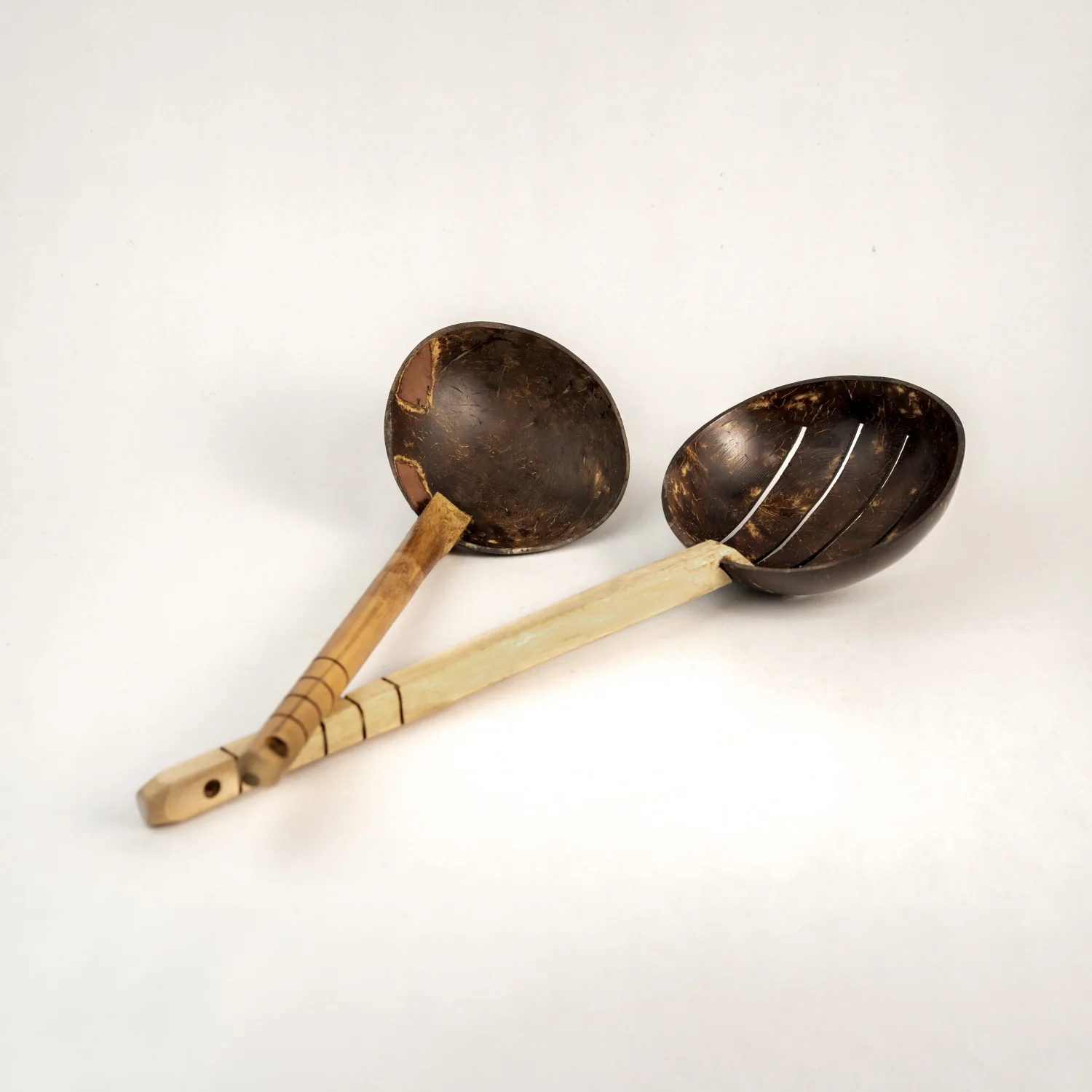 Natural Handmade Coconut Shell Serving Spoons Natural Handmade Coconut Shell Serving Spoons